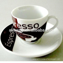 porcelain custom espresso cup and saucer